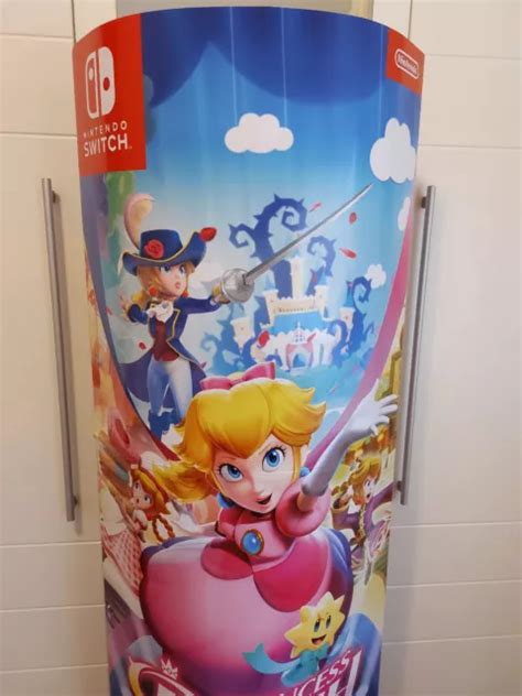 PRINCESS PEACH SHOWTIME Official Retail Display Standee Nintendo