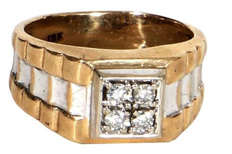 Lot Detail Elvis Presley Owned Worn Kt Gold Diamond Ring