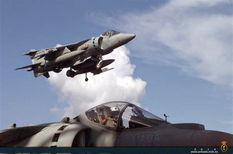 dos aviones harrier de la 9ª escuadrilla de la flotilla de aeronaves de ...