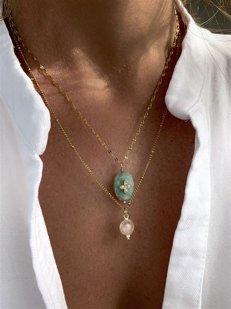 COLLIER IPSITA AMAZONITE Les Colliers Les Chaines Minora Atelier