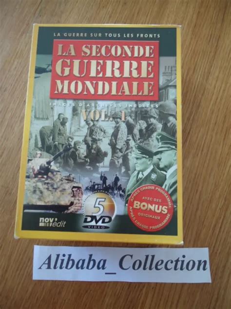 COFFRET 1 LOT 5 DVD LA SECONDE GUERRE MONDIALE 1939 1940 1941 1942