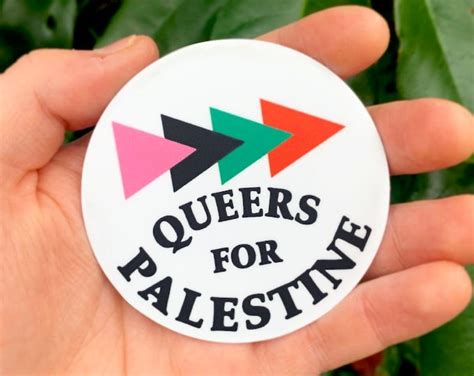 Queers for Palestine Sticker LGBTQ Palestinian Flag Decal Protest - Etsy