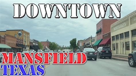 Mansfield Texas 4k Downtown Drive Youtube