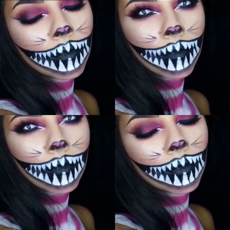 Cheshire Cat Makeup | Cheshire cat makeup, Halloween makeup, Cat halloween makeup