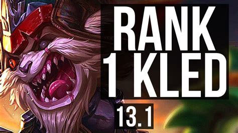 Kled Vs Liss Mid Rank 1 Kled 701 Godlike 300 Games Euw