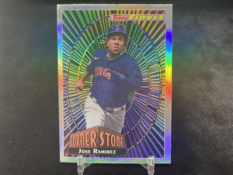 JOSE RAMIREZ 2022 TOPPS FINEST 94FC JR CORNERSTONE INSERT CLEVELAND