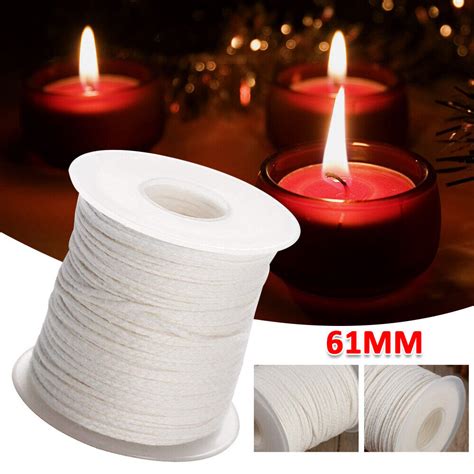 60mroll Spool Of Cotton Square Braid Candle Making Candle Wicks Wick