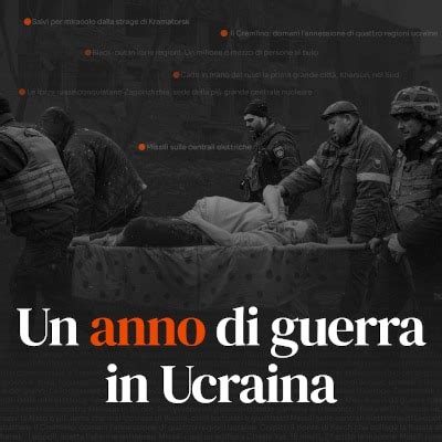 Un Anno Di Guerra In Ucraina Rainews