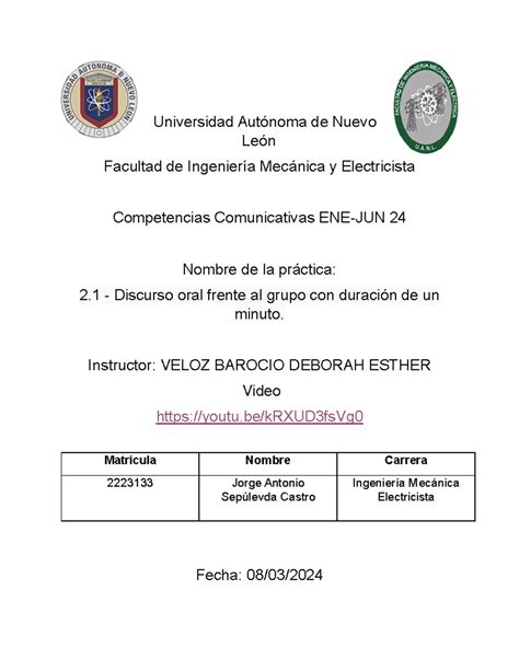 Autoevaluación Universidad Autónoma de Nuevo León Facultad de