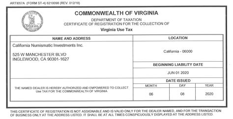 Virginia State Tax