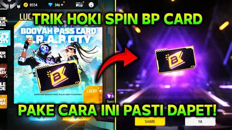 TRIK HOKI SPIN BOOYAH PASS CARD DI EVENT LUCK ROYALE FF AUTO DAPET