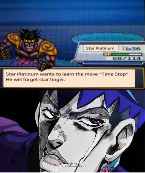 Star Finger Time Stop Rshitpostcrusaders Jojos Bizarre