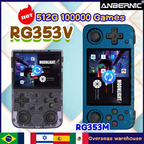 Anbernic Consola De Juegos Port Til RG353V RG353M 3 5 Pulgadas Sistema