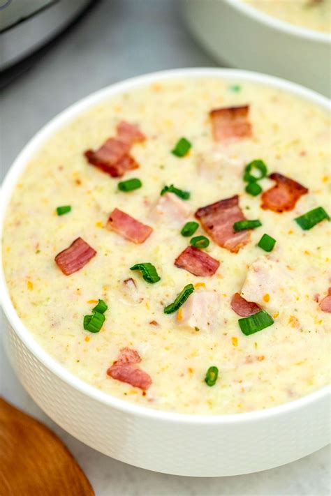 Instant Pot Ham and Potato Soup - Sweet and Savory Meals