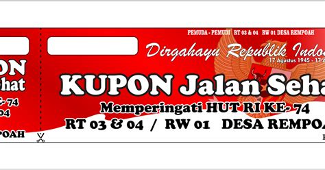 Download Desain Kupon Jalan Sehat Cdr - 58+ Koleksi Gambar