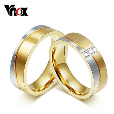 Anillos De Boda Matrimonio Oro 18k Cristales Plata 925 Amor S 129