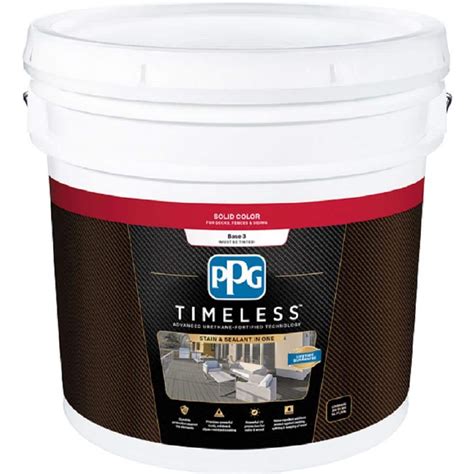 Ppg Timeless Gal Solid Color Exterior Wood Stain Tint Base