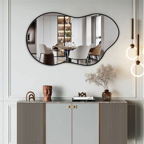 Ivy Bronx Glayds Asymmetrical Metal Wall Mirror And Reviews Wayfair Mirror Wall Wall Mirrors