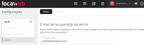 Como Configurar O E Mail Alternativo Email Locaweb