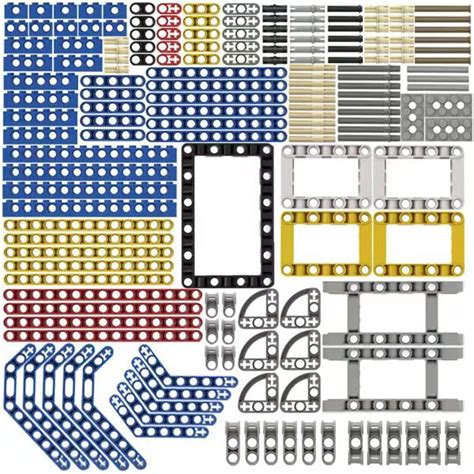 Mameg Technik Ersatzteile Set Klemmbausteine Lochbalken Bricks Technik