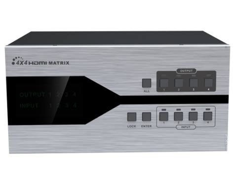 Матричный коммутатор HDMI 4 4 Lenkeng LKV4x4 HDbitT 4 входа HDMI 4