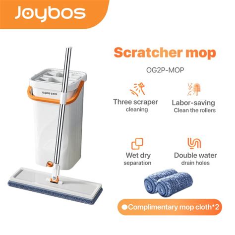 Joybos Floor Mop Self Wash Squeeze Dry Flat Mop In Spin Mop With