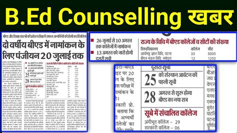 Bihar Bed Counselling News Bihar B Ed Counselling News Bihar Bed Cut