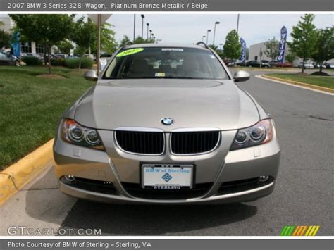 Platinum Bronze Metallic 2007 Bmw 3 Series 328i Wagon Beige