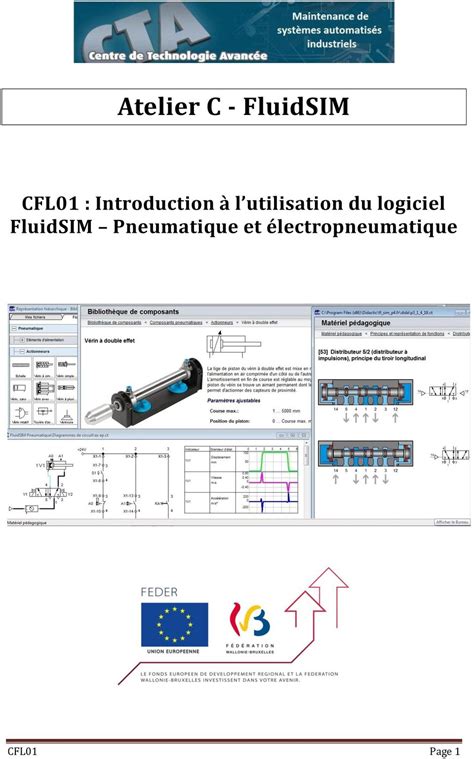 Atelier C Fluidsim Cfl Introduction L Utilisation Du Logiciel