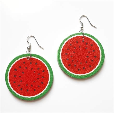 Fashion Jewelry Jewelry Fashion Jewelry Round Watermelon Earrings