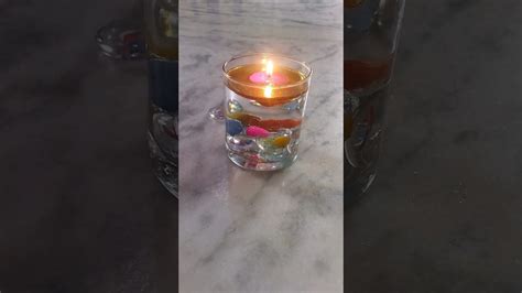 Floating Candle Shorts Artdiydiycrafts Ytshorts Viralshorts