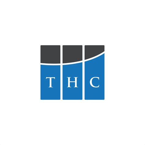 THC letter logo design on white background. THC creative initials letter logo concept. THC ...