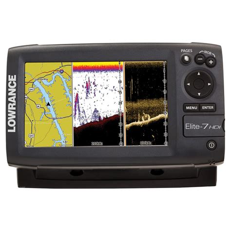 Lowrance Elite Hdi Combo Fishfinder Gps Chartplotter With