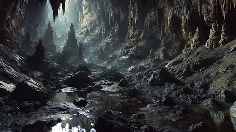 Mysterious Depths of a Forgotten Cave 50599452 Stock Video at Vecteezy