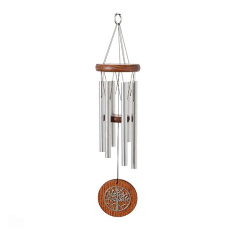 Carillon Vent Woodstock Chimes Arbre De Vie Teck Cm Tierra