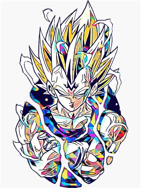 Vegeta Dragonball Z Majin Vegeta Sticker For Sale By Dragonballfanzz