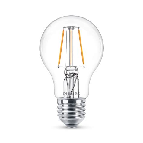 Philips Classic Led Bulb E27 A60 43w Clear 4000k Uk