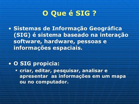 Introdução Ao Sig