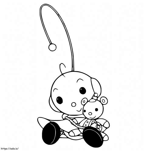 Cute Olie Polie Coloring Page