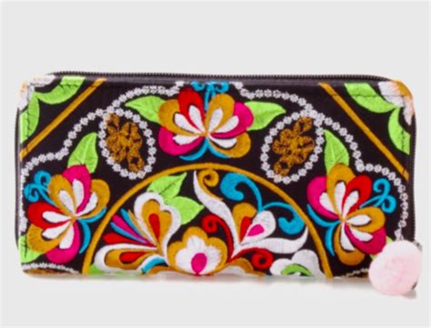 Colorful Embroidered Wallets Clutches Boho Bohemian Style Wallets