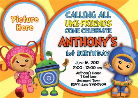 Team Umizoomi Birthday Invitation 3 Color By Vivicouturedesigns 1200