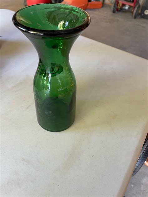 Looking For Brand Age And Approximate Value Of Green Glass Wine Carafe