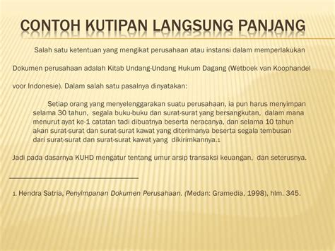 Detail Contoh Kutipan Langsung Panjang Koleksi Nomer 13