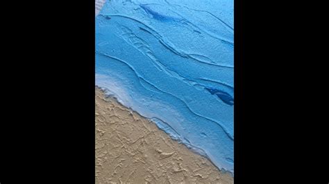 Mit Strukturpaste Einen Strand Malen Acrylicpainting Abstractpainting