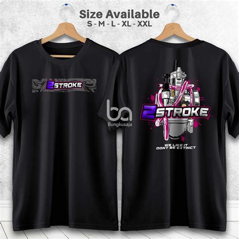 Jual Kaos 2 Stroke Karburator Tshirt Racing Motor Matic Baju Distro