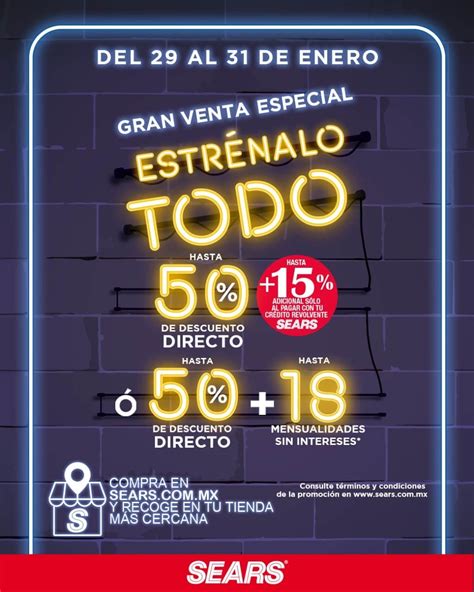 Venta Nocturna Sears Estr Nalo Todo Hasta De Descuento