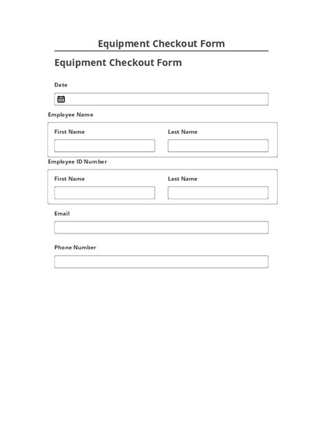 Manage Equipment Checkout Form In Netsuite AirSlate