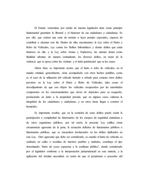 Informe De Derecho Penal Especial Pdf