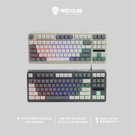 Jual Rexus Keyboard Gaming Battlefire K87M Shopee Indonesia