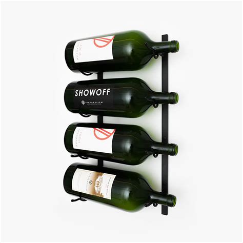 W Series Big Bottle Rack Wall Mounted Metal Wine Storage For 3L 6L